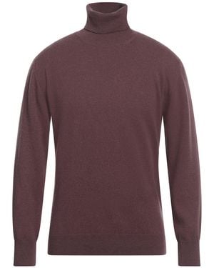Husbands Mauve Turtleneck Cashmere - Purple