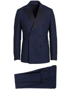 Lardini Suit Wool, Elastane - Blue
