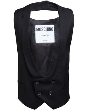 Moschino Tailored Vest Virgin Wool - Black