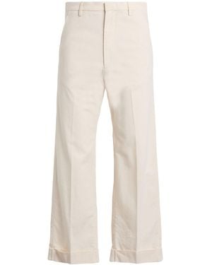 Valentino Garavani Ivory Pants Cotton - Natural