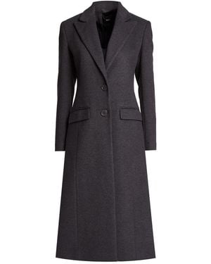 Relish Charcoal Coat Polyester, Elastane - Black