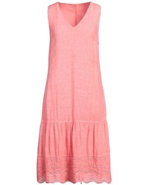 120% Lino Midi Dress - Pink