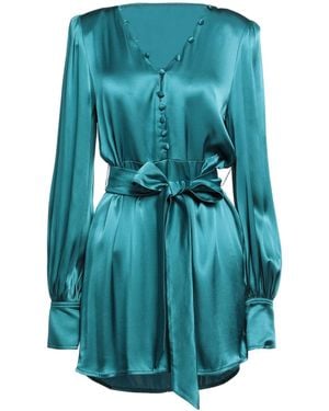 Mar De Margaritas Mini Dress Viscose - Blue