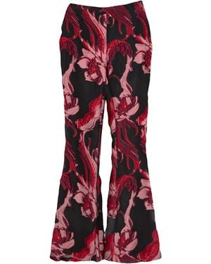 Alberta Ferretti Trousers Polyester - Red