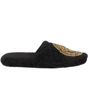 Versace Pantuflas - Negro