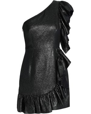 Sandro Mini Dress Cotton, Acetate, Metallic Polyester - Black