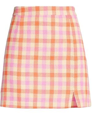 Kitri Mini Skirt Cotton, Linen - Pink