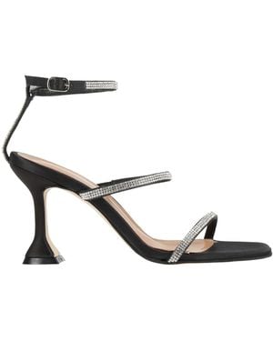 Tsakiris Mallas Sandals Textile Fibres - Black