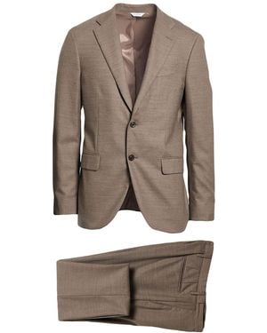 Boglioli Taupe Suit Virgin Wool - Gray