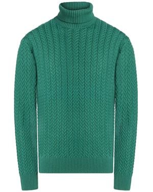 Zanone Turtlenecks - Green