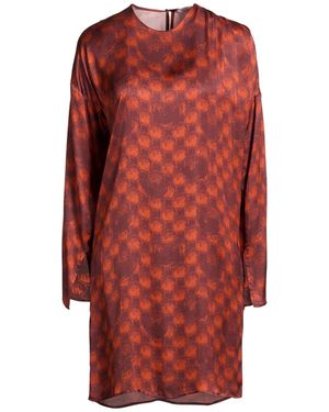 Manila Grace Mini Dress Viscose - Red