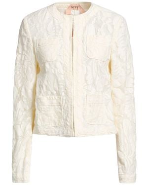 N°21 Jacket Cotton, Polyamide, Elastane - White