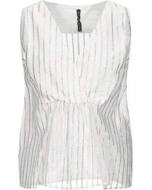 Manila Grace Top Cotton, Polyamide, Polyester - White