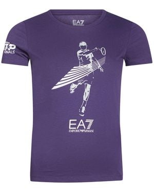 EA7 T-Shirt Cotton - Purple