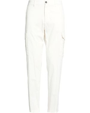 Eleventy Trousers Cotton, Elastane - White