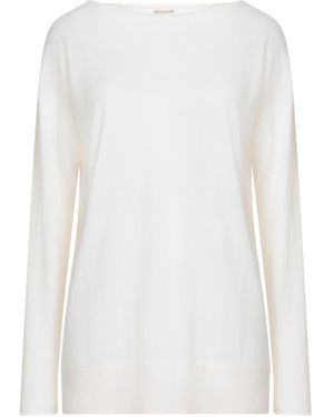 Massimo Alba Ivory Jumper Cashmere, Silk - White