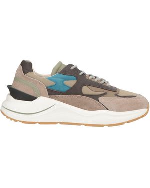 Date Sneakers Leather, Textile Fibers - Multicolor