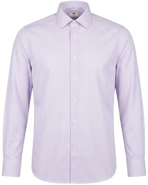 Bagutta Shirt Cotton - Purple
