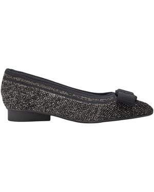 Ferragamo Ballet Flats Textile Fibers - Gray
