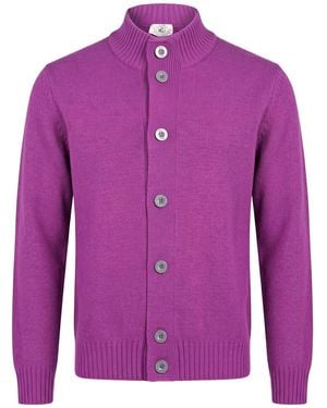M.Q.J. Cardigan Wool, Polyamide - Purple