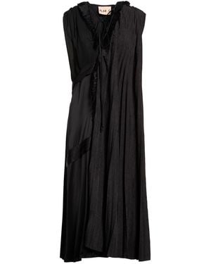 Plan C Maxi Dress Polyester, Viscose - Black