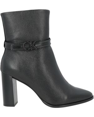 Calvin Klein Ankle Boots Leather, Synthetic Material - Black