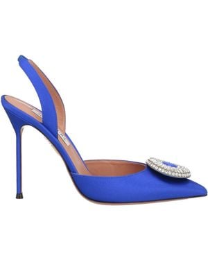 Aquazzura Court Shoes Textile Fibres - Blue