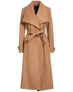 Relish Camel Coat Acrylic, Polyester, Wool - Natural