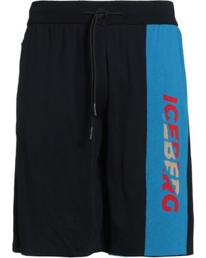 Iceberg Shorts & Bermuda Shorts Cotton, Polyamide, Elastane - Blue