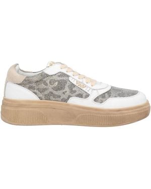 Emanuélle Vee Sneakers Leather, Textile Fibers - White