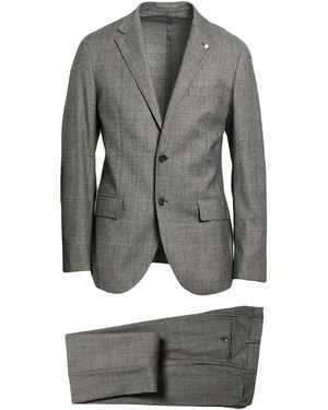 L.B.M. 1911 Suit Wool, Elastane - Gray