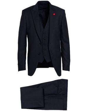 Lardini Suit Wool, Mohair Wool, Silk - Blue