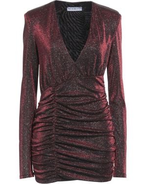 FACE TO FACE STYLE Burgundy Mini Dress Pes - Purple