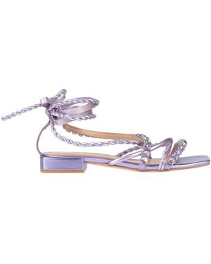 Alma En Pena. Sandals Leather - White