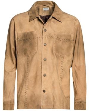 Guess Jacket Leather - Natural