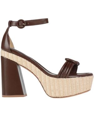 Alexandre Birman Dark Sandals Leather - Metallic