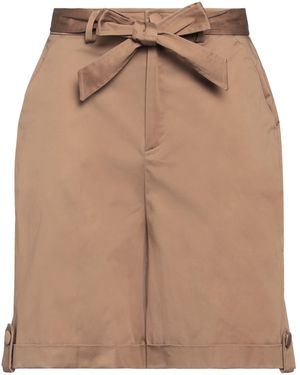 Cristinaeffe Camel Shorts & Bermuda Shorts Cotton, Elastane - Brown