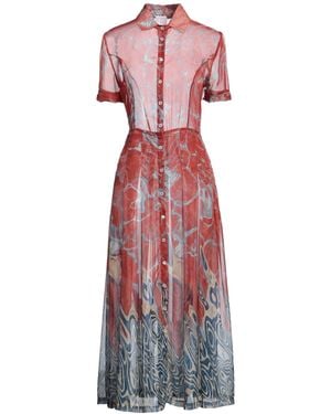 Stella Jean Midi Dress Polyester - Red
