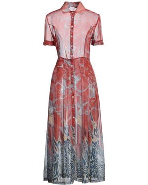 Stella Jean Midi Dress Polyester - Red