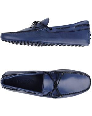 Tod's Midnight Loafers Soft Leather - Blue
