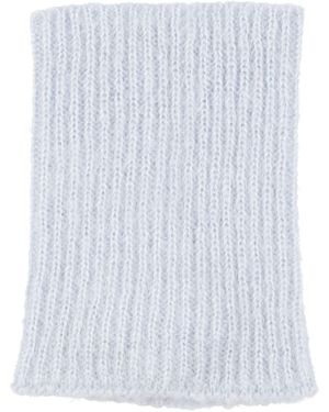 forte_forte Scarf Mohair Wool, Acrylic - White