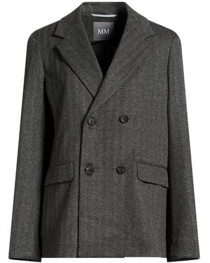 Max Mara Charcoal Blazer Viscose, Polyester, Elastane - Black