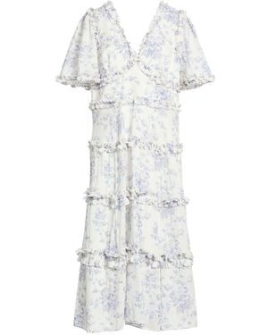 Needle & Thread Midi Dress Organic Cotton - White