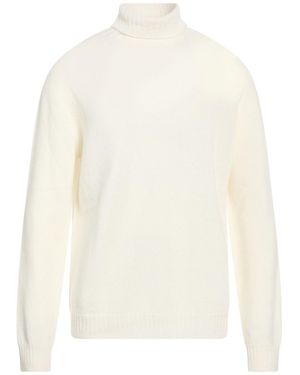 Alpha Studio Turtleneck Recycled Wool, Ecovero Viscose, Recycled Polyacrylic, Cashmere - White