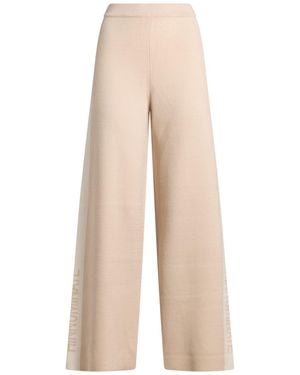 hinnominate Cream Pants Viscose, Polyester, Polyamide - Natural