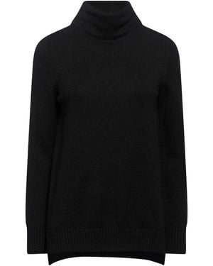 Gran Sasso Turtleneck Wool, Viscose, Cashmere - Black
