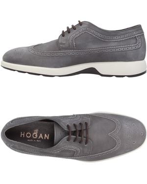 Hogan Zapatos De Cordones - Gris