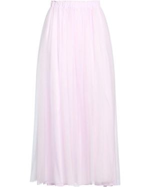 Blugirl Blumarine Lilac Maxi Skirt Polyamide - Pink