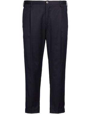 Incotex Pants Virgin Wool - Blue