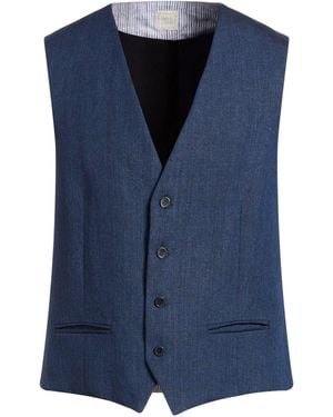 120% Lino Waistcoat - Blue